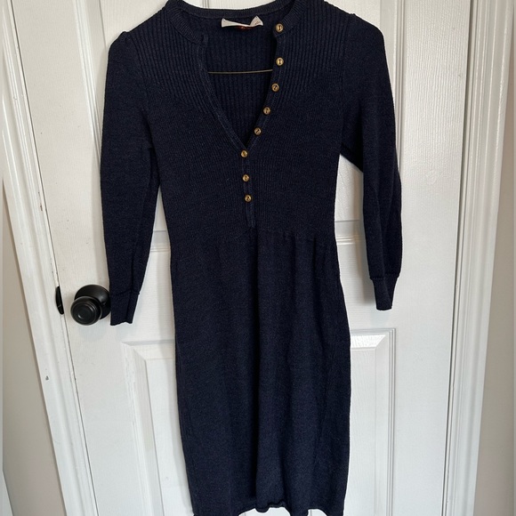 Oscar de la Renta Knit dark blue dress sz s